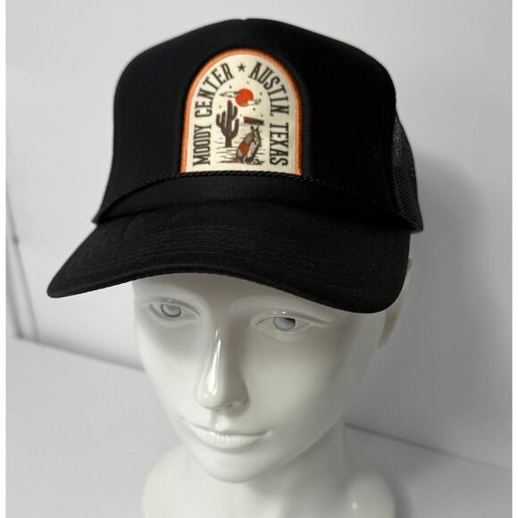 ACL Moody Center Austin Texas Trucker Hat Black Mesh Snapback Cap Unisex ATX - Picture 4 of 5